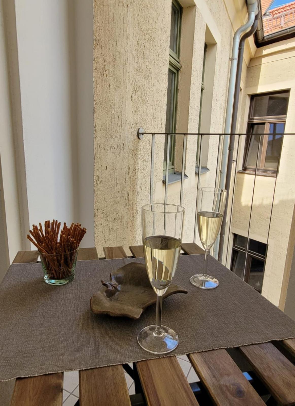 Cosel Apartment Altstadt Radfahrer Balkon Meißen Exteriér fotografie