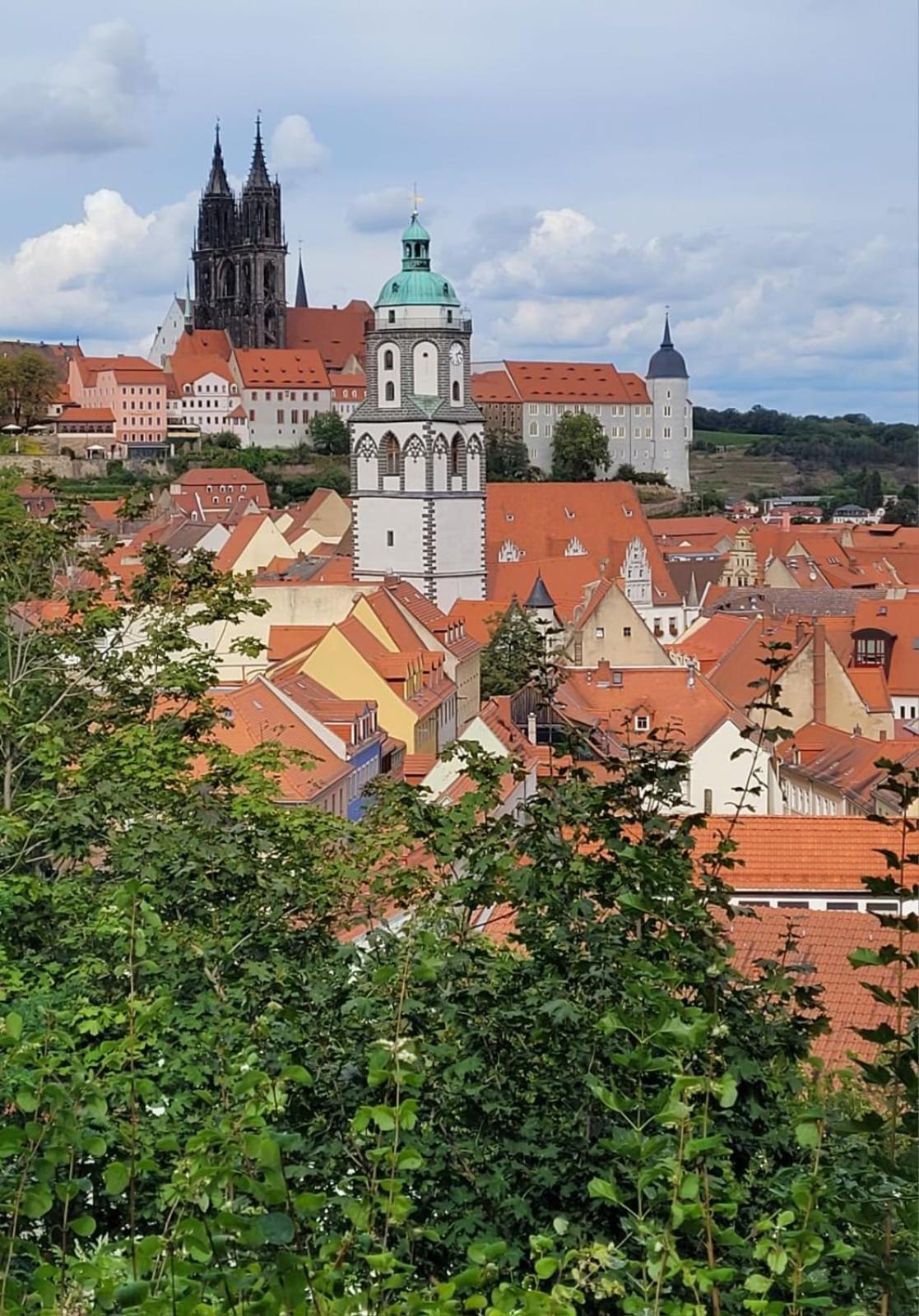 Cosel Apartment Altstadt Radfahrer Balkon Meißen Exteriér fotografie